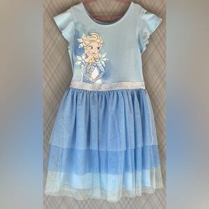 Disney jumping beans - Frozen Elsa three tiered glitter tutu dress (Size 7)